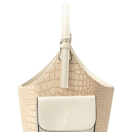Matera Terrano Franjas Croco BEIGE