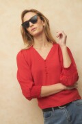 BLUSA MONTOYA Rojo