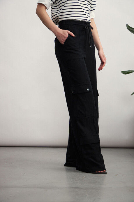 Pantalon Cargo Negro