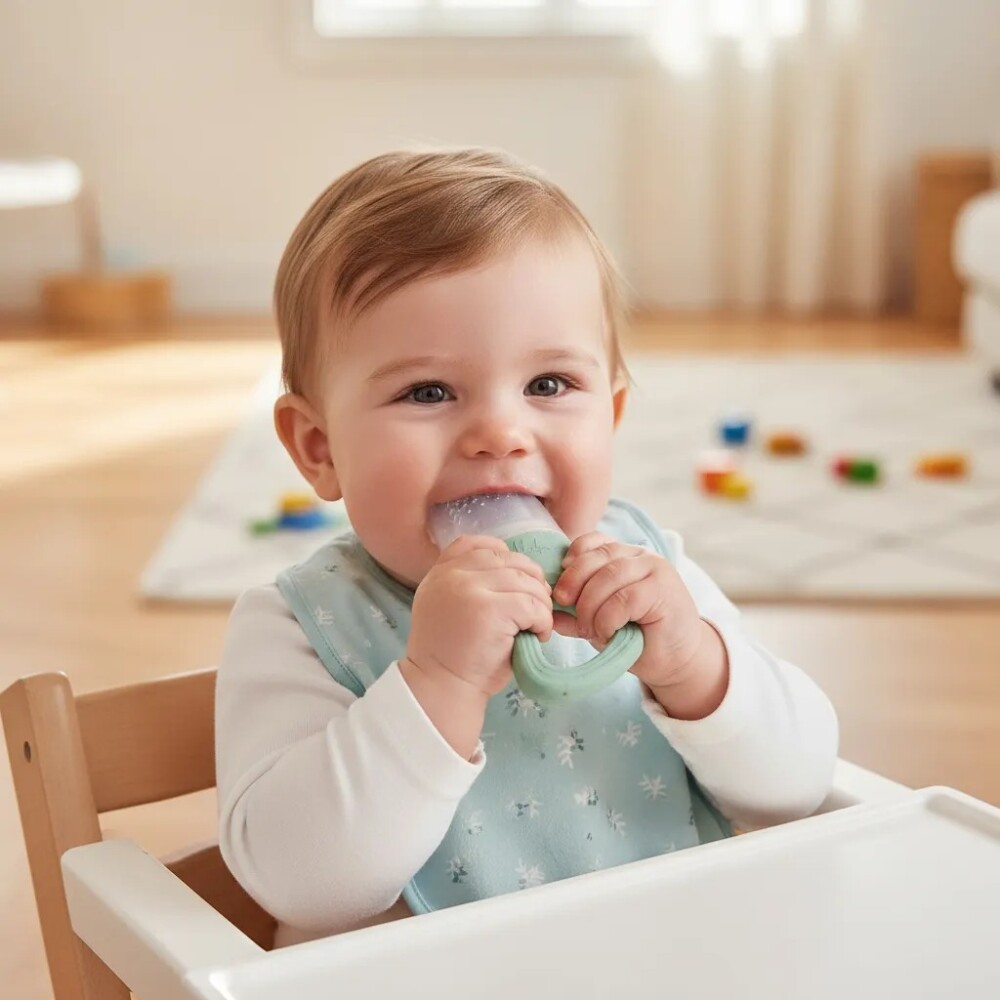 Mordillo alimentacion KIKKABOO verde