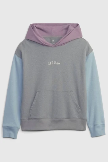 Canguro Logo Mini Gap Colorblock Niño Pilot Grey