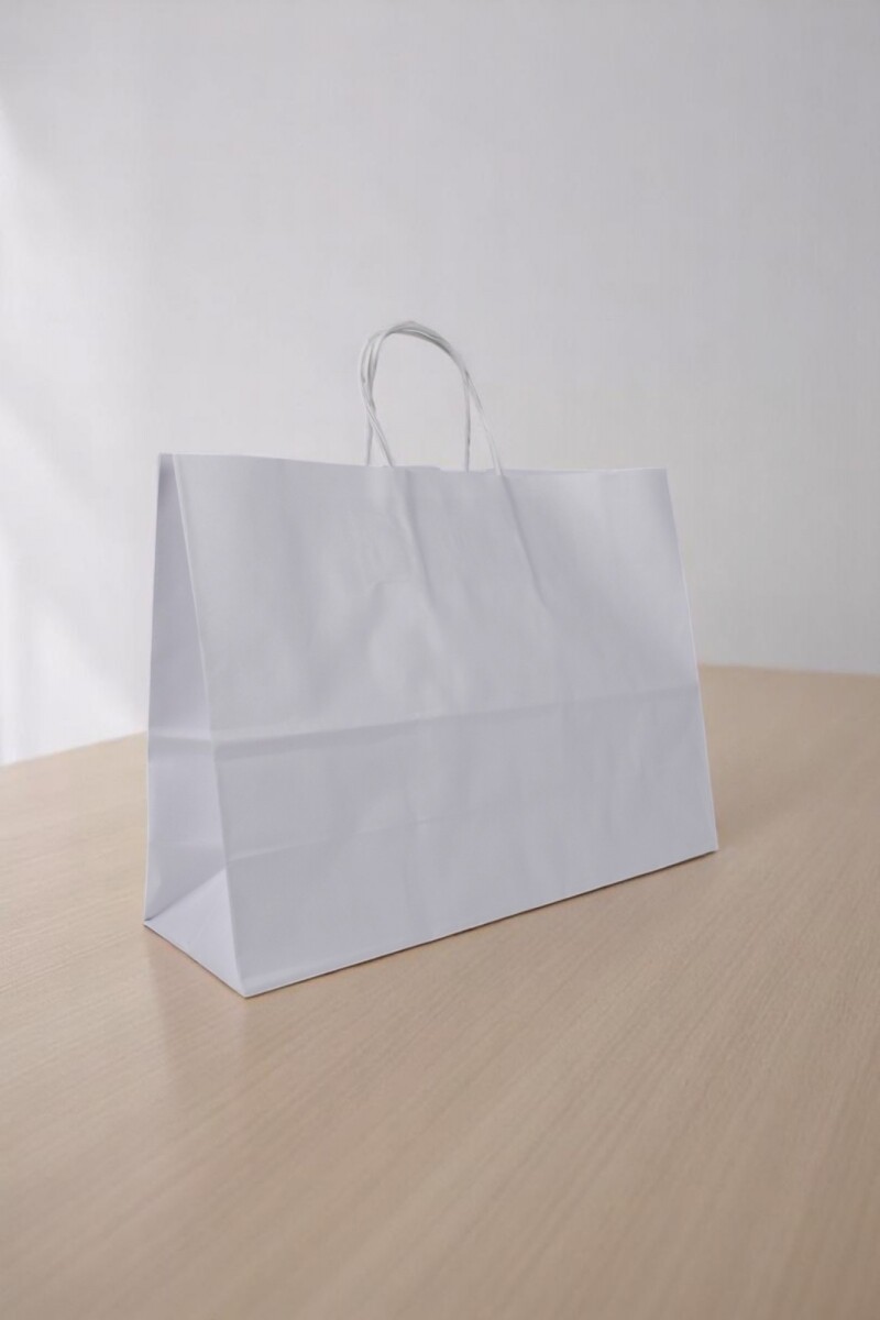 Bolsa lisa luna 32x10x23cm - BLANCO 