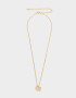 Cadena Corta con Dije Premium Gold Cortos - Dorado