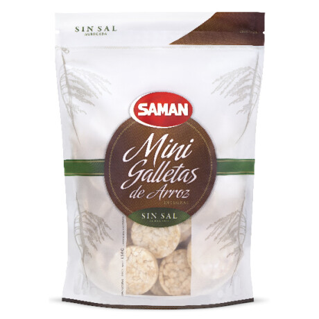 Galleta de arroz mini sin sal 150g SAMAN Galleta de arroz mini sin sal 150g SAMAN