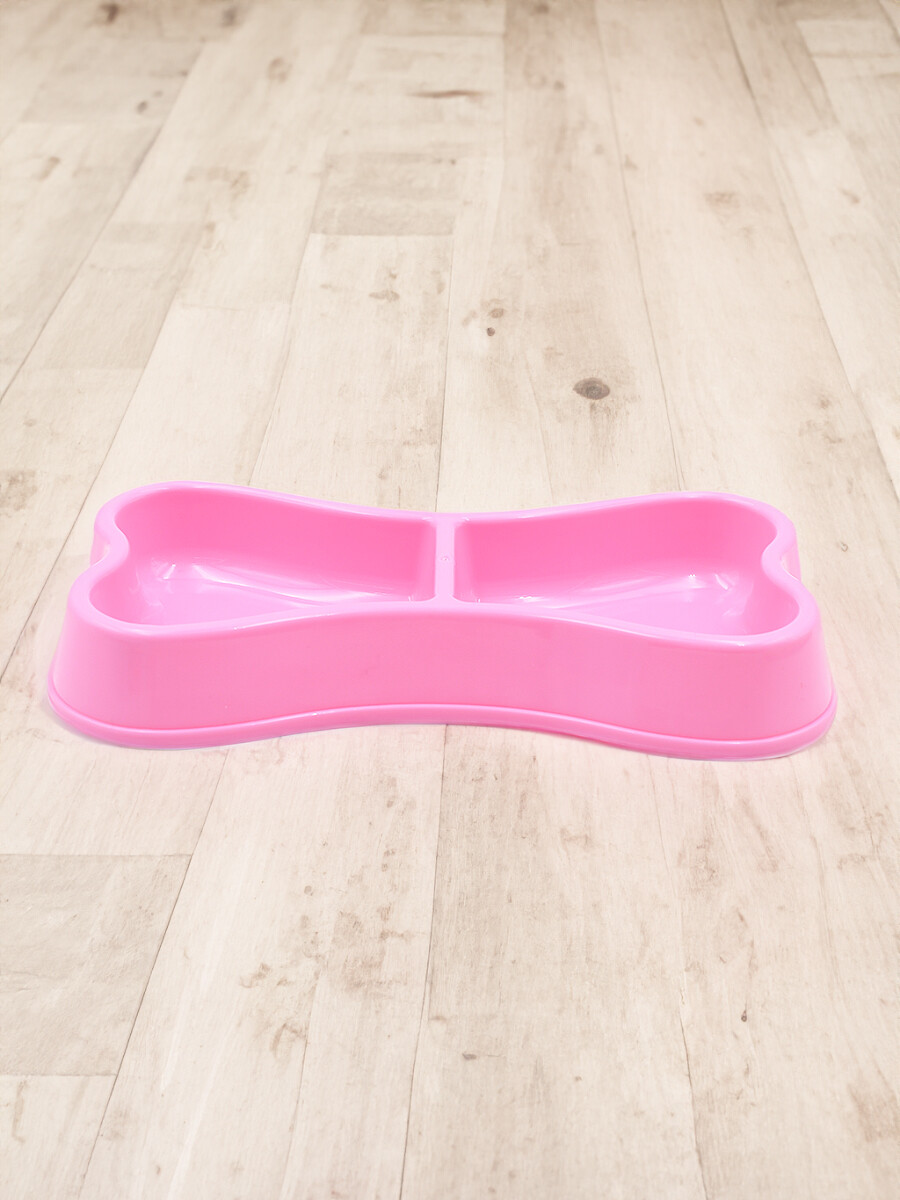 PLATO HUESO DOBLE - ROSADO 