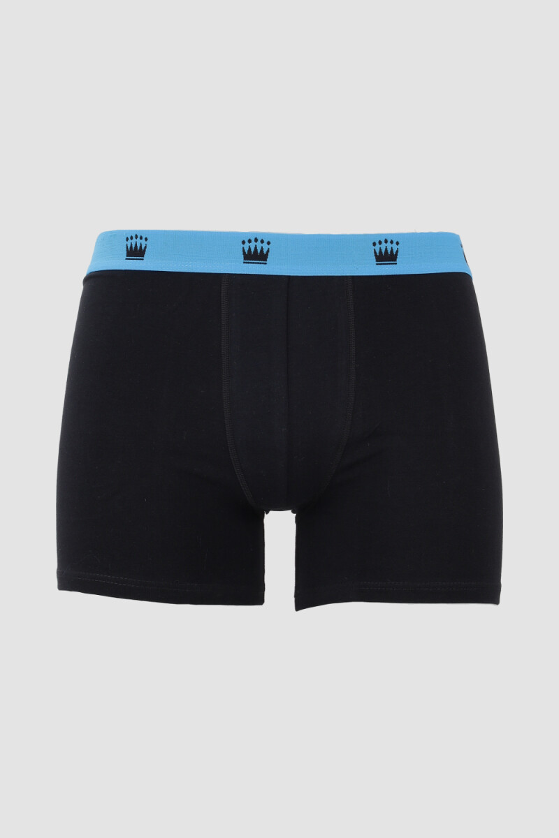 boxer liso alg y lyc c/elastano - Negro 