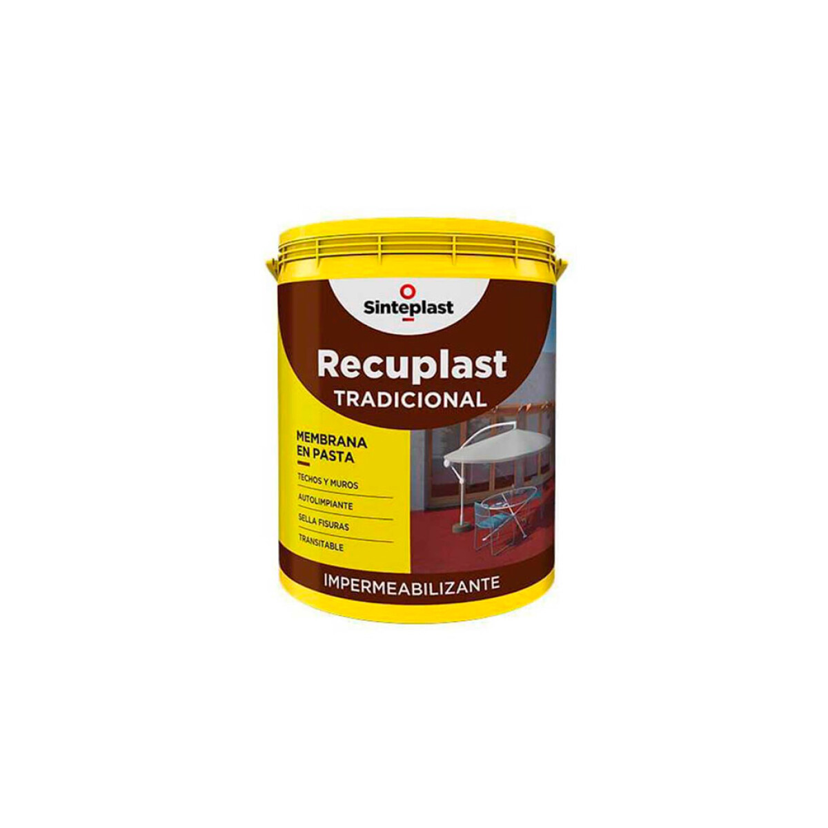 RECUPLAST TRADICIONAL MEMBRANA POLIURETANICA TEJA 20KG SINTEPLAST ++ - N/a 
