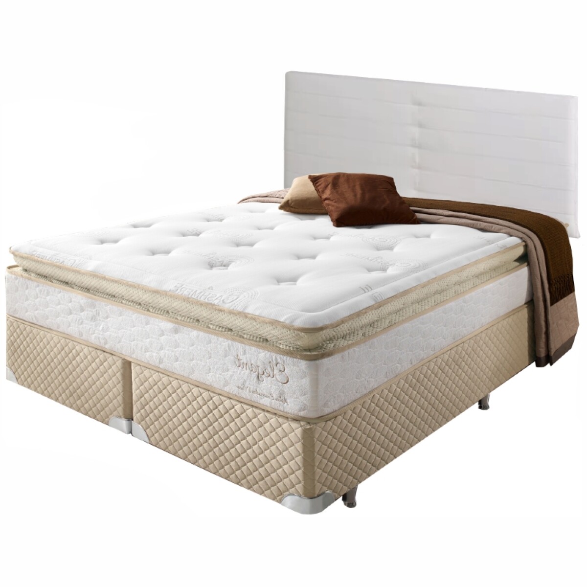 Respaldo N3 Tapizado en PU 190cm Crema 