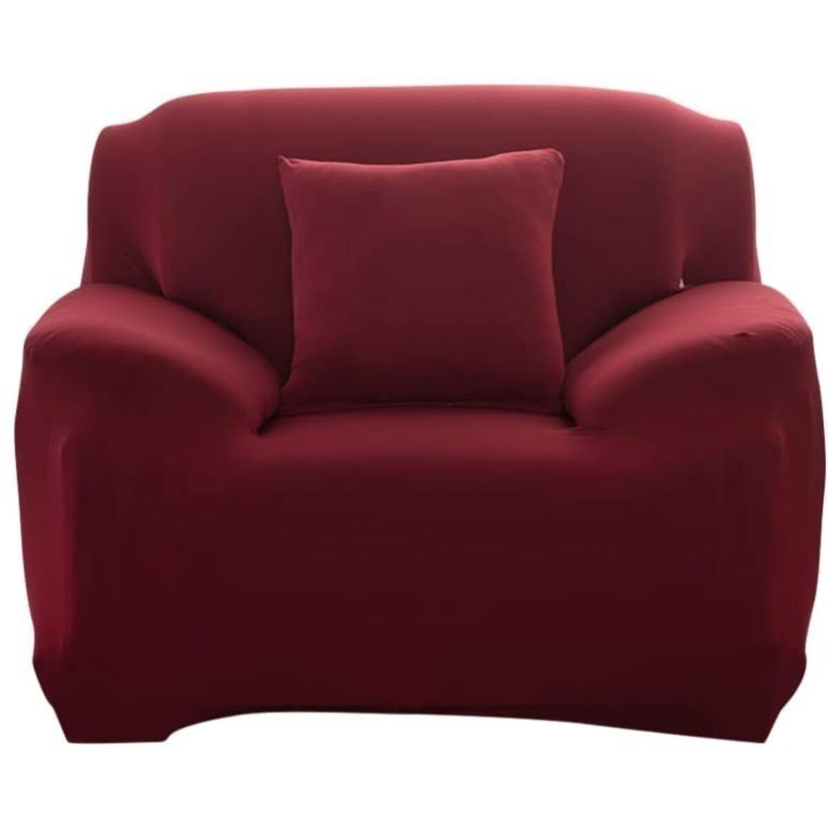 Cubre Sofa Elastico Elastizado Funda 1 Cuerpo Plaza - Variante Color Bordo Claro 