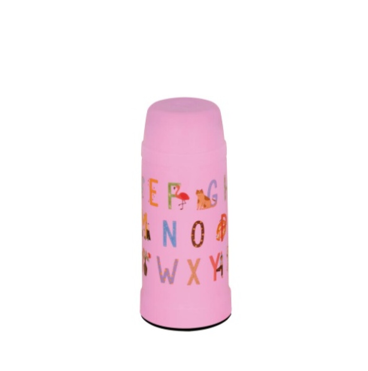 TERMO MINI MOR KIDS 300 ML ROSA ESTAMPADO ABECEDARIO 