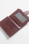 Tarjetero monedero con broche bordo