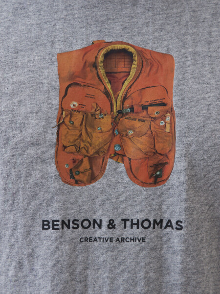 T-SHIRT ARCHIVE GRIS MELANGE