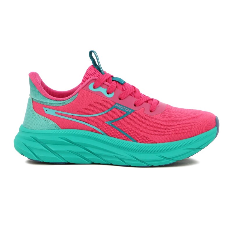 Champion Deportivo De Mujer Diadora Proton Fucsia-turquesa