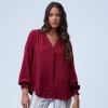 Blusa Frunces BORDEAUX