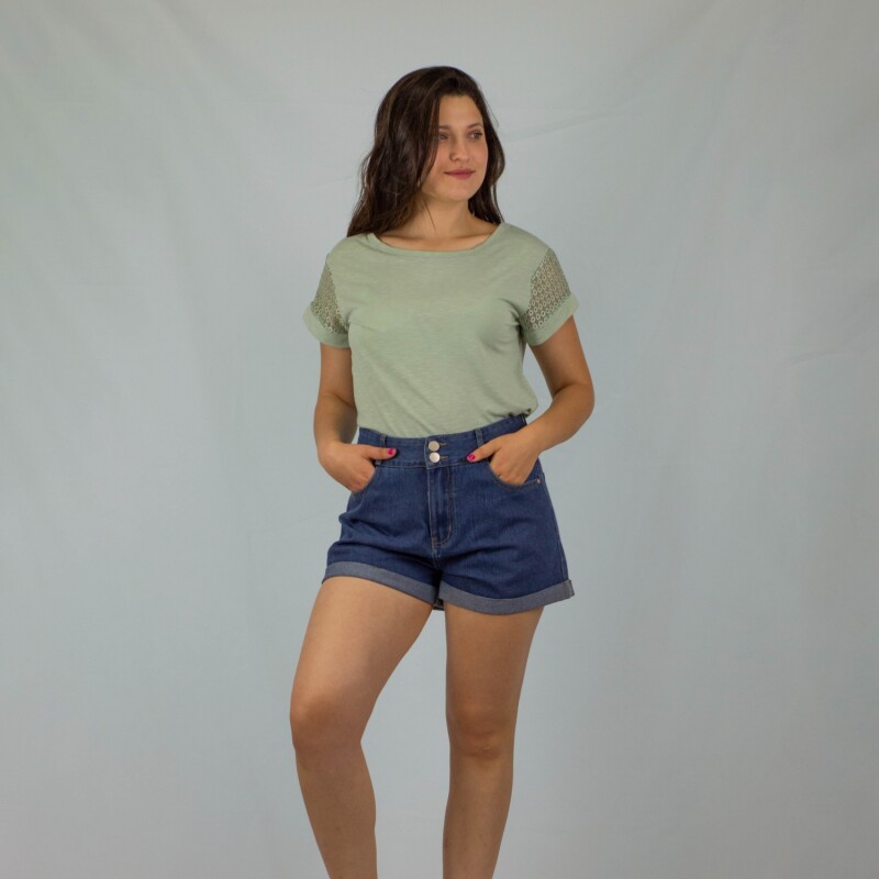 Remera Calada Slowly Light Green