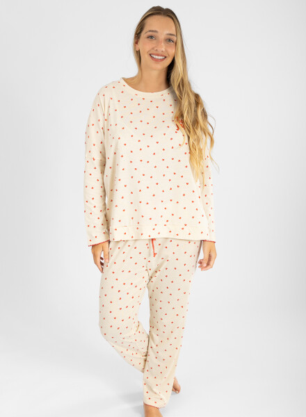 Pijama bonjour heart Marfil