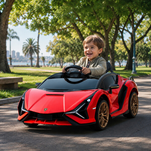 Auto A Batería Infantíl Lamborghini Sian Qls6388 AUTO ELECTRICO LAMBORGHINI QLS6388