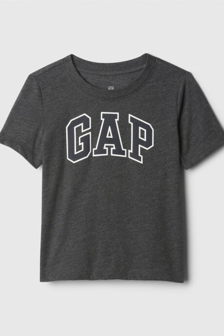 Remera Logo Gap Manga Corta Toddler Niño B85 Charcoal Hthr Grey