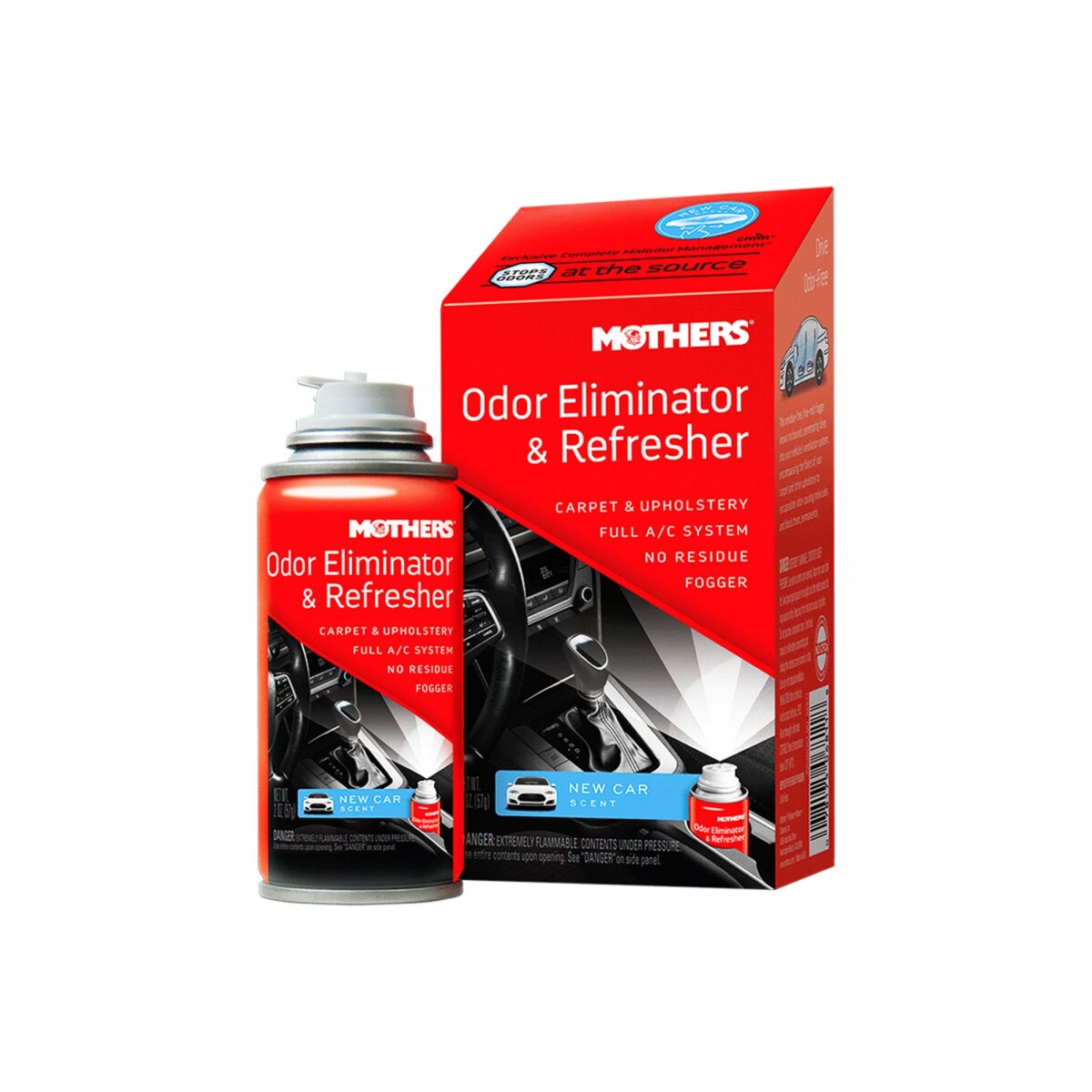 Mothers Odor Eliminator & Refresher New Car Scent Aerosol 57g 