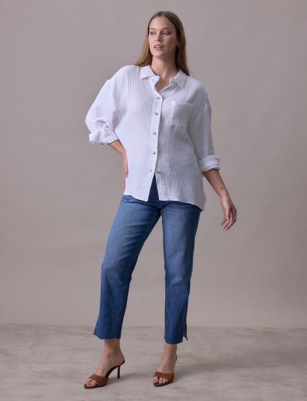Camisa Bolsillo BLANCO