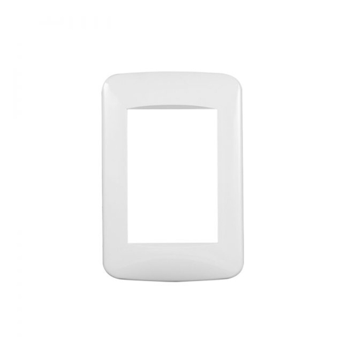 Plaqueta para 3 mód. inyectada blanco - Reggio - M46604 