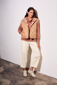 Chaleco Reversible Camel