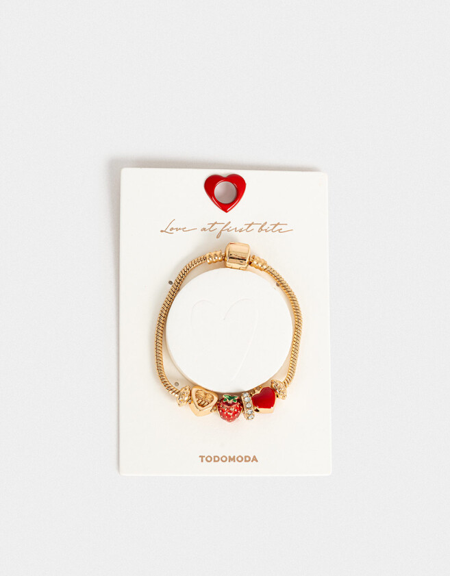 Pulseras Flexibles Con corazón Pulsera Flexible Multidijes - Dorado