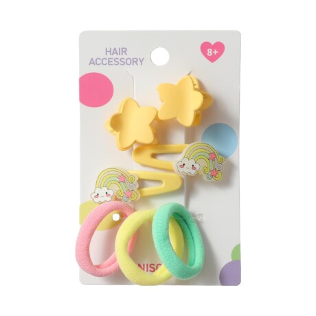 Accesorios de cabello 7pcs amarillo