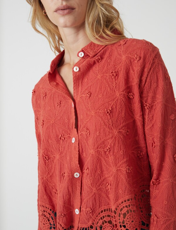 Camisa Boho Calada TERRACOTA