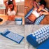 Colchoneta Mat + Almohada Acupuntura Masajeador Relajación Color Variante Azul