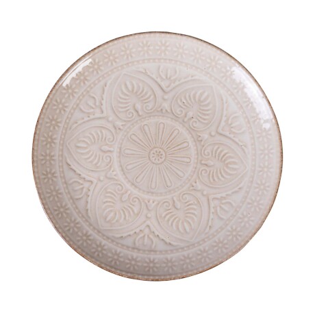 PLATO CERAMICA NATURAL-BEIGE MILLIE