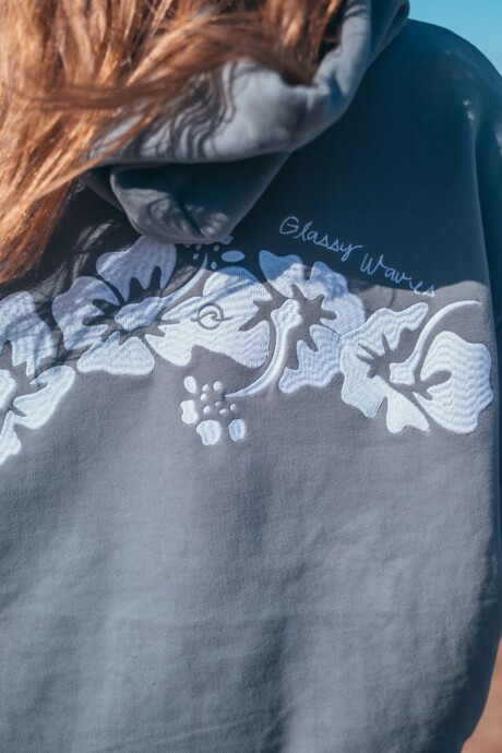 Hoodie Waikiki Bordado / Gris U