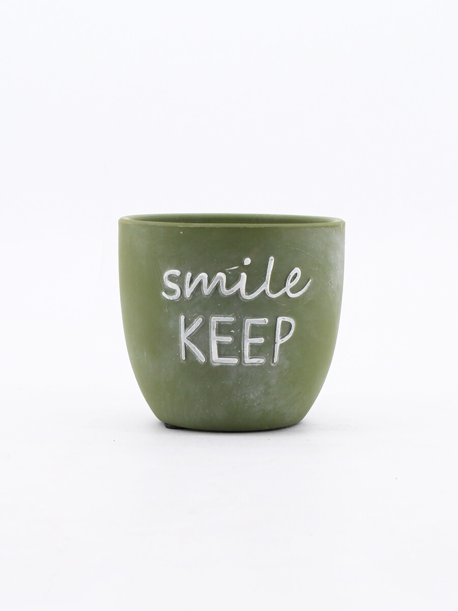 MACETA SMILE - VERDE 