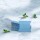 Pack x 100 - estuche pillow 7 x 8 cm. CELESTE