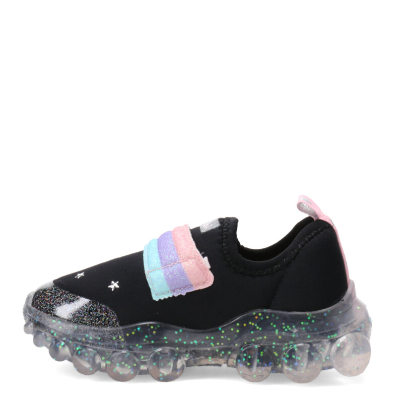 Championes Infantiles Bibi Roller Celebration Luces Negro - Multicolor