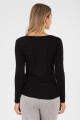 Remera algodón elastano Negro