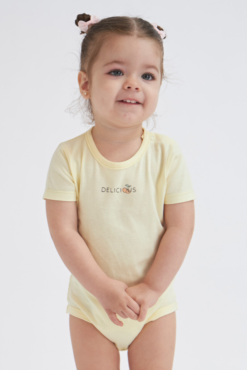 Body estampado Estampado Deliciuos - Amarillo