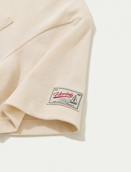 CAMISETA INFANTIL CON BOLSILLO BLANCO
