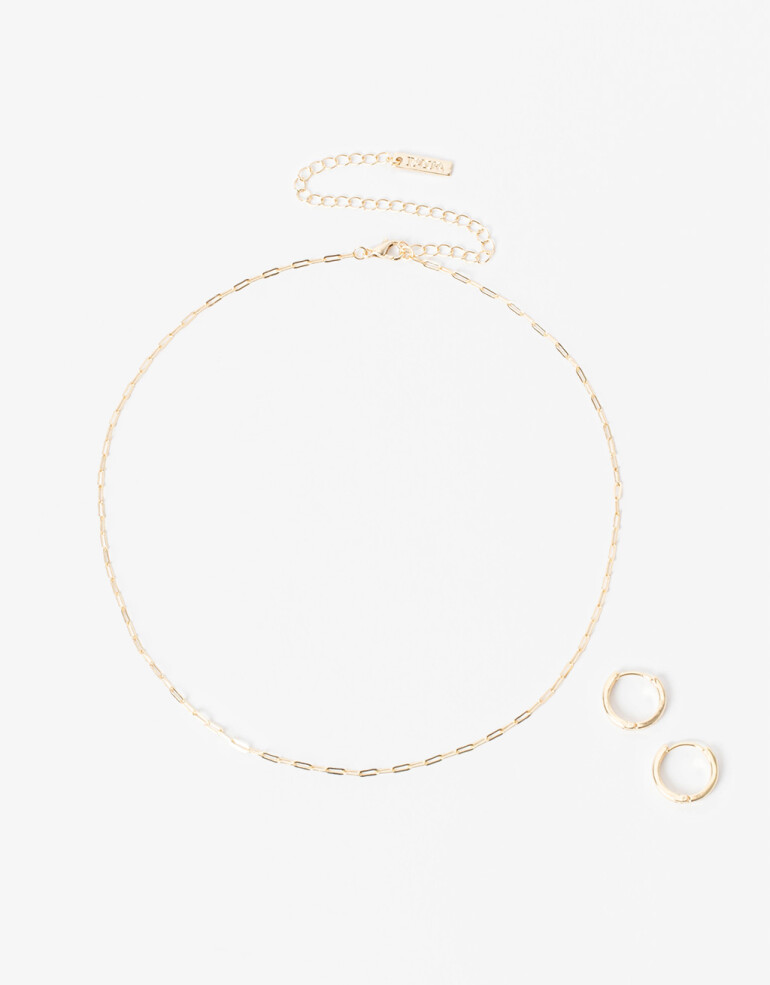 Bijouterie Set Strass Set De Bijouterie Delicates - Dorado