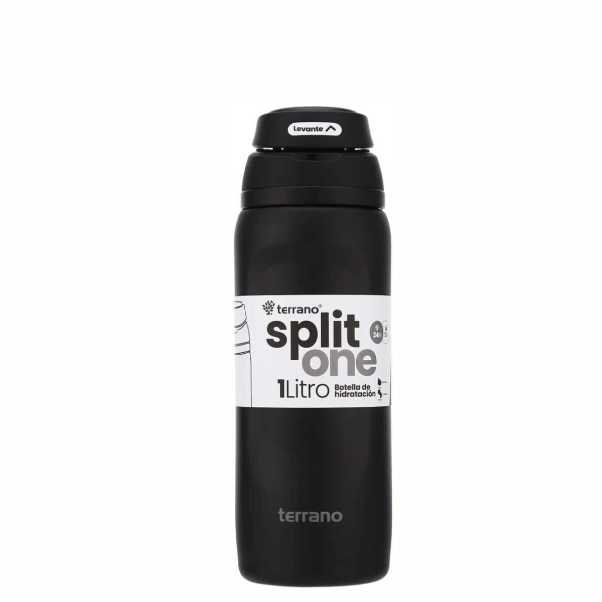 TERRANO BOTELLA SPLIT ONE 1LT - POP UP NEGRO RT 