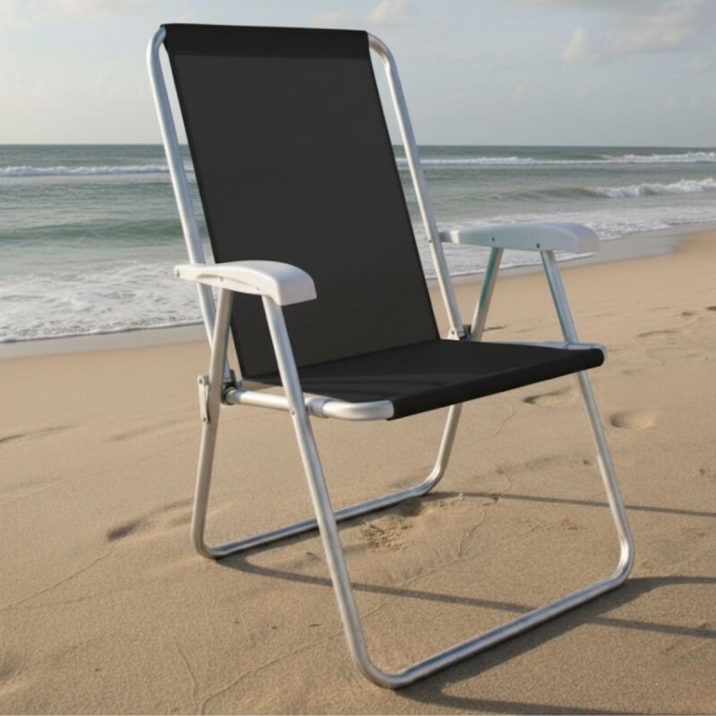 Silla Alta Conforto Sannet Aluminio NEGRO