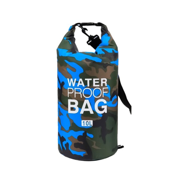 Bolsa Estanco Camuflado de 10 Litros Azul