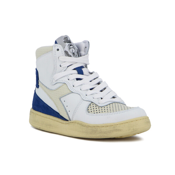 Diadora Mi Basket Punched Italia Blanco-azul