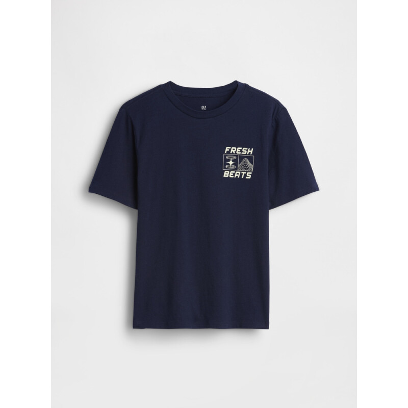 JUNE SS VALUE GRAPHIC TEE NAVY UNIFORM