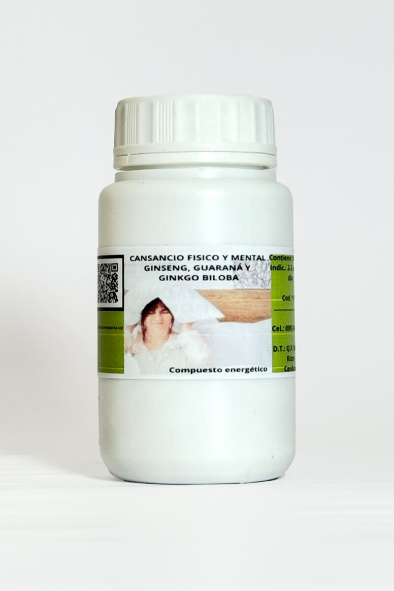 Ginseng, Guaraná y Ginkgo Biloba 30 cápsulas