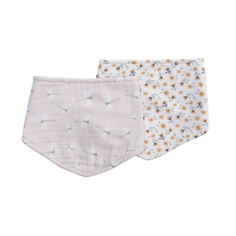 Set x2 babero bandana Vintage & Dragonfly