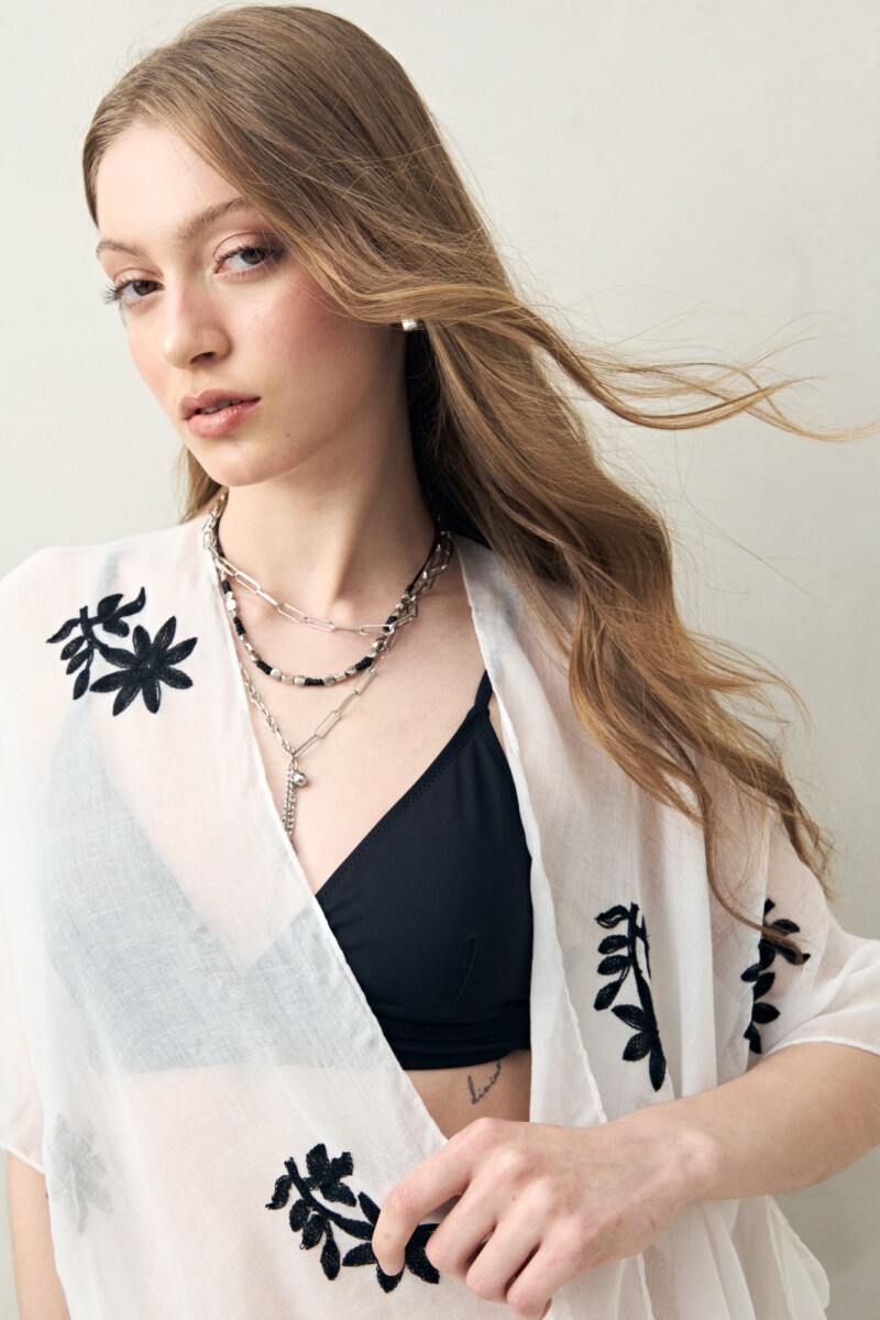 PONCHO ARTEMAS Blanco