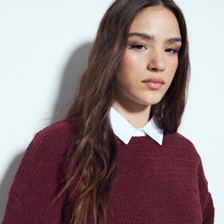 SWEATER RODO Bordó Merlot