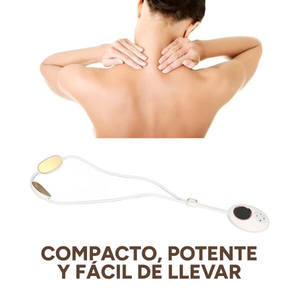 Masajeador de Cuello Colgante Eléctrico con Calor 5 Modos Color Blanco
