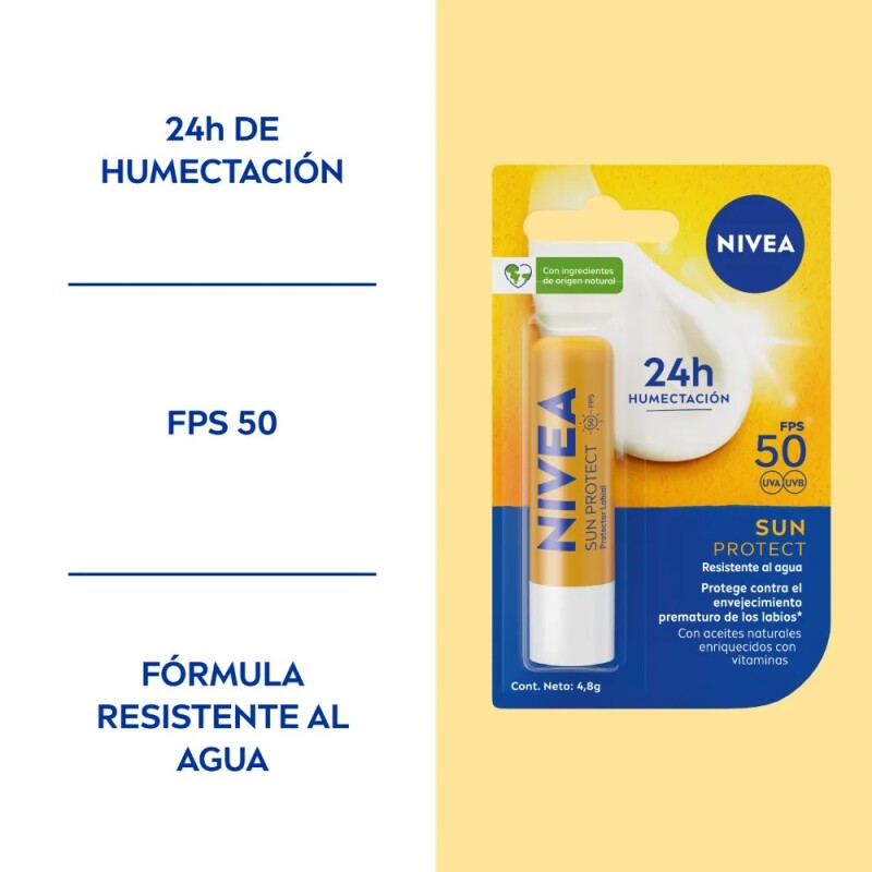 Nivea Protector De Labios Labello Lip Sun Care Fps 50 Nivea Protector De Labios Labello Lip Sun Care Fps 50